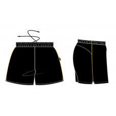 PE Shorts Black (Wider Cut) (Rec - Yr 12)